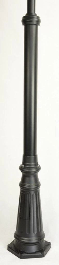 SU-MA Lanterna giardino 280cm 2 sfere nere E27 IP43