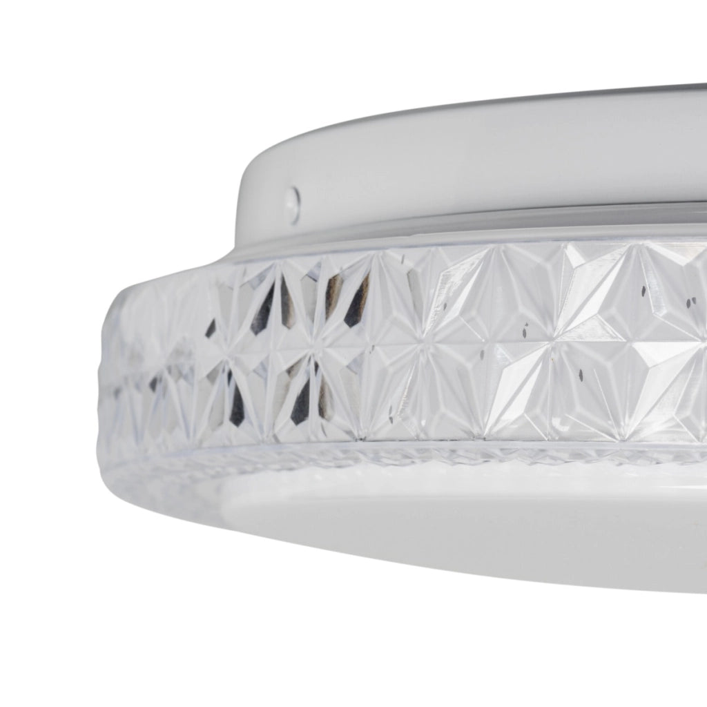 Plafoniera LED rotonda 38cm 17,5W bianca effetto stelle Kanlux