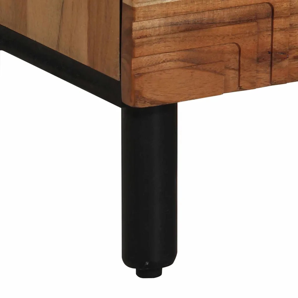 Credenza Naturale 40 x 33,5 x 110 cm Legno di Acacia Massello 4017785