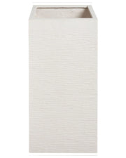 Vaso da fiori in argilla beige chiaro da giardino alto 33x33x70 cm resistente ai raggi UV