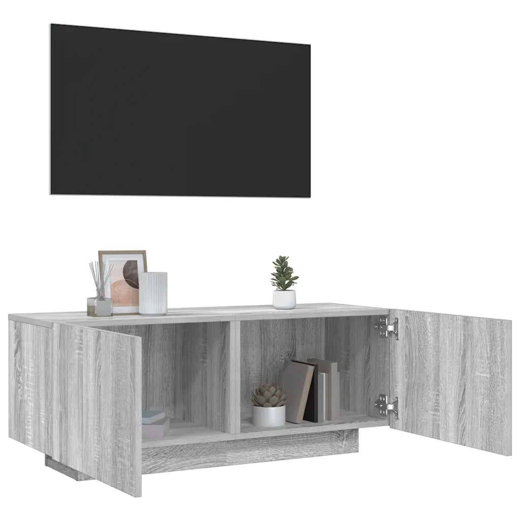 Mobile TV Grigio Sonoma 100x35x40 cm in Legno Multistrato 815718