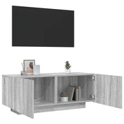 Mobile TV Grigio Sonoma 100x35x40 cm in Legno Multistrato 815718