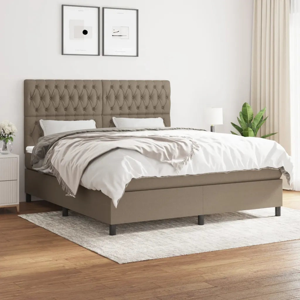 Giroletto a Molle con Materasso Tortora 180x200 cm in Tessutocod mxl 99727