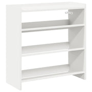 Scarpiera | Mobile per scarpe Bianca 60x25x62 cm in Legno Multistrato