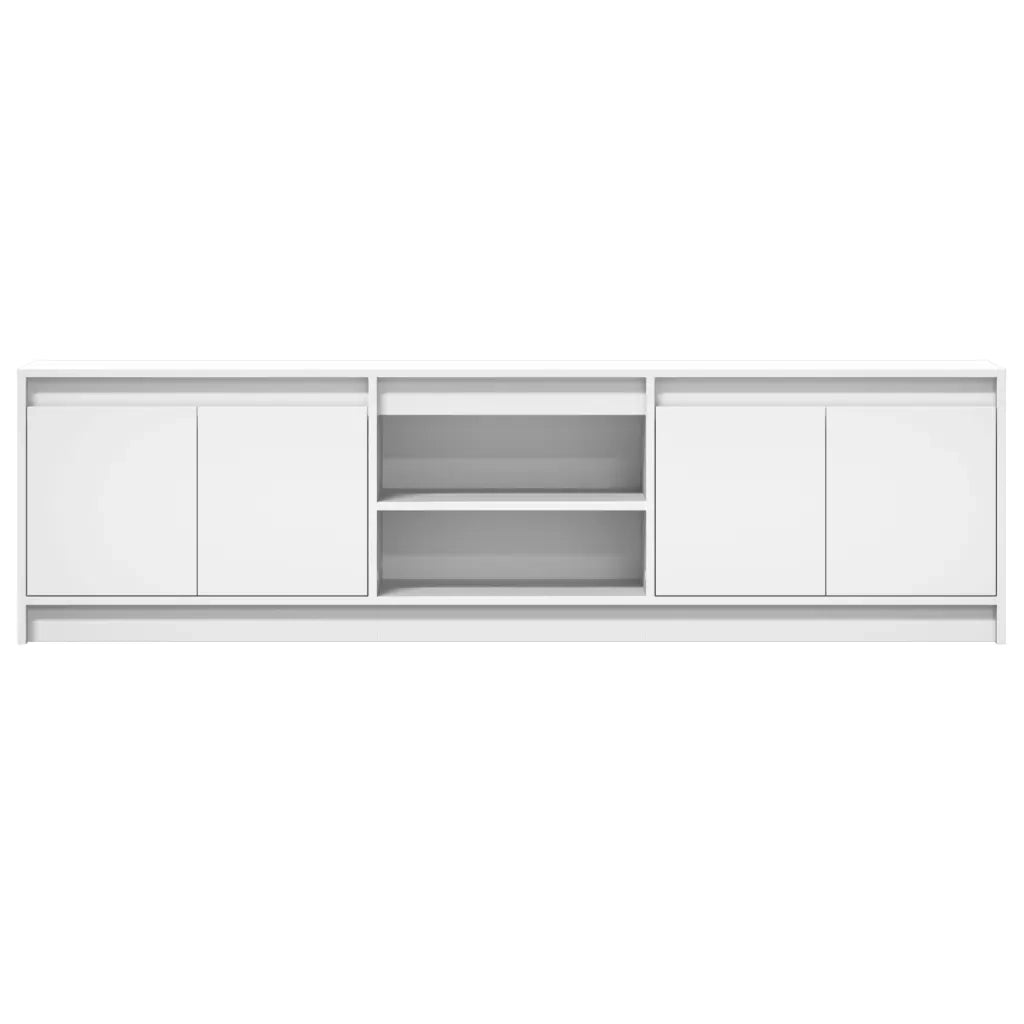 vidaXL Mobile Porta TV con LED Bianco 180x34x50cm in Truciolato