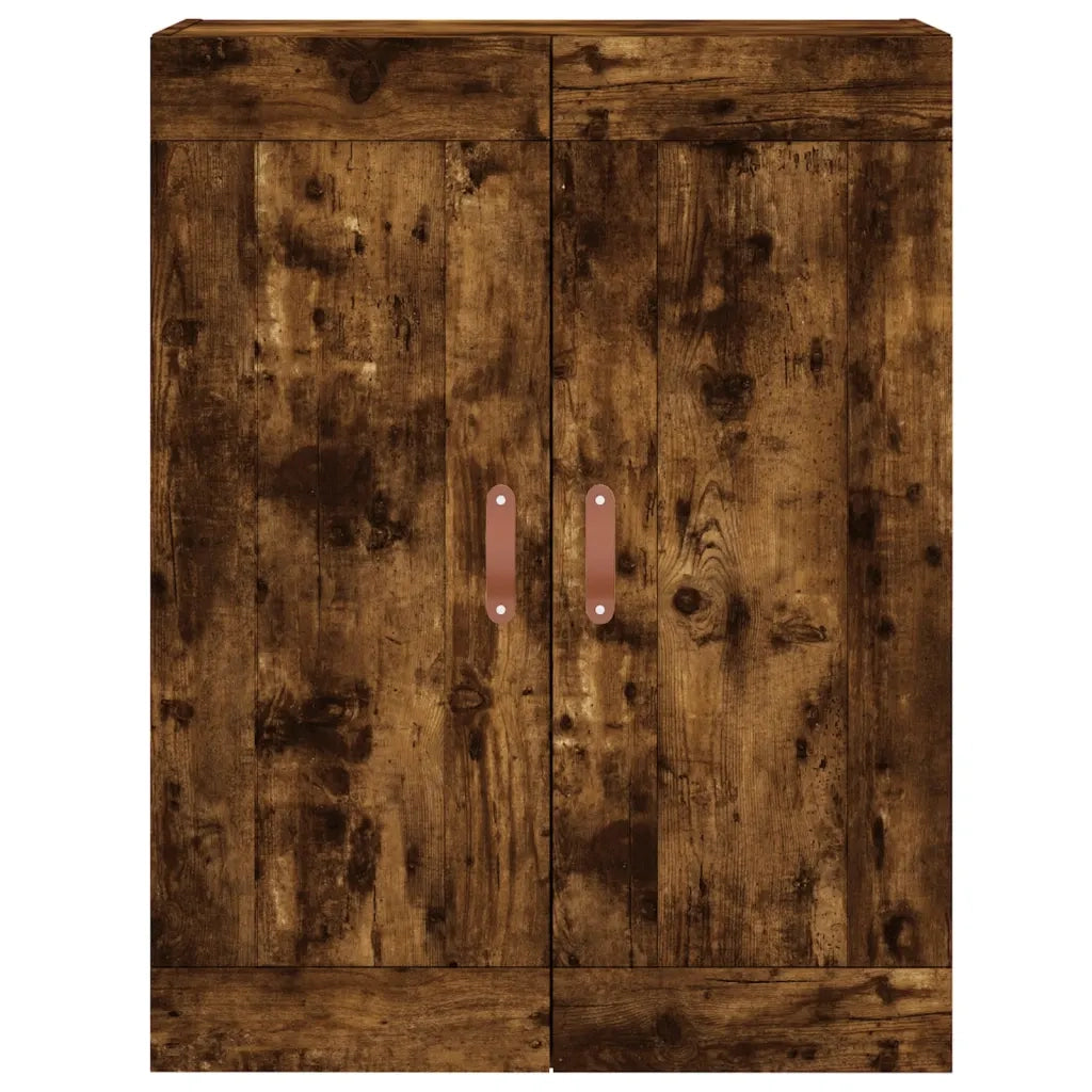 Armadietti a Parete 2 pz Rovere Fumo in Legno Multistrato 3197998