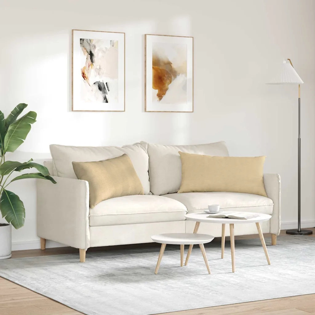 Cuscini da Divano 2 pz | Cuscini per sedie Grigio Verde 80 x 40 cm