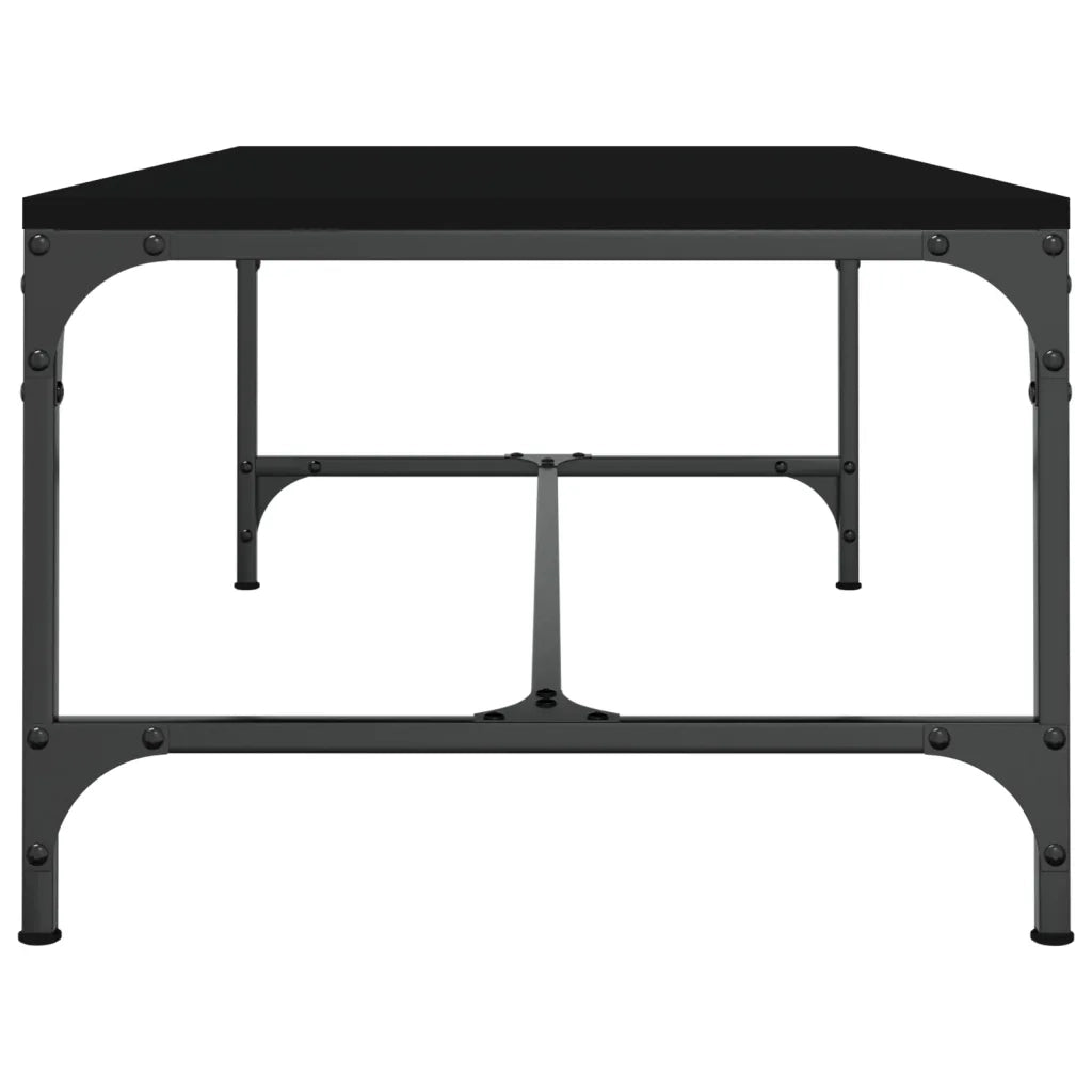 Tavolino da Salotto Nero 100x50x35cm Legno Multistrato