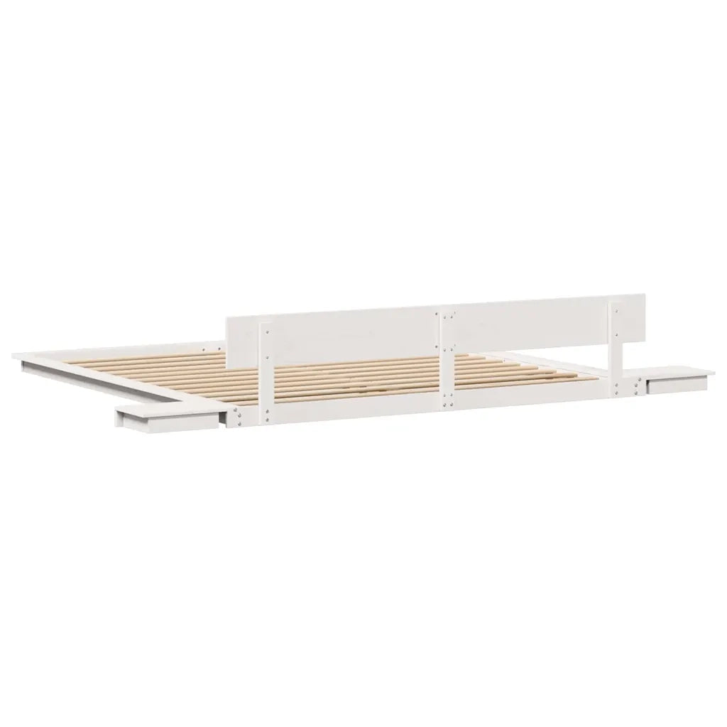 Struttura del letto Bianco 200 x 200 cm legno