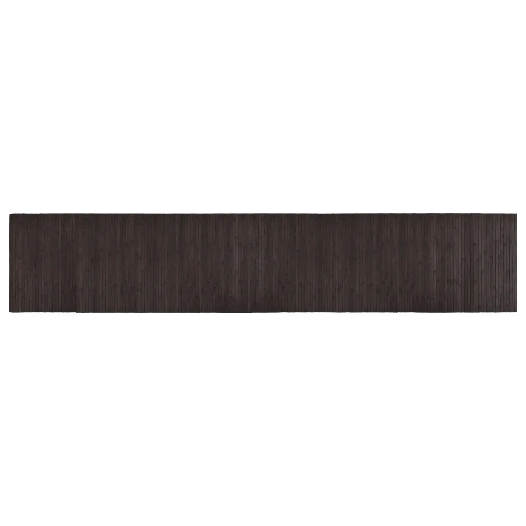 Tappeto Rettangolare Marrone Scuro 60x300 cm in BambÃ¹