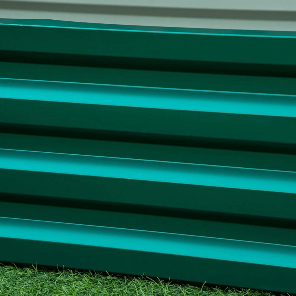 Struttura Orto in Metallo 120x60x30.5cm Acciaio Zincato Fondo Aperto