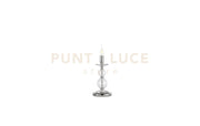 LUMETTO VIVALDI 1 LUCE TRASPARENTE CROMO ATTACCO E14 D.14CM