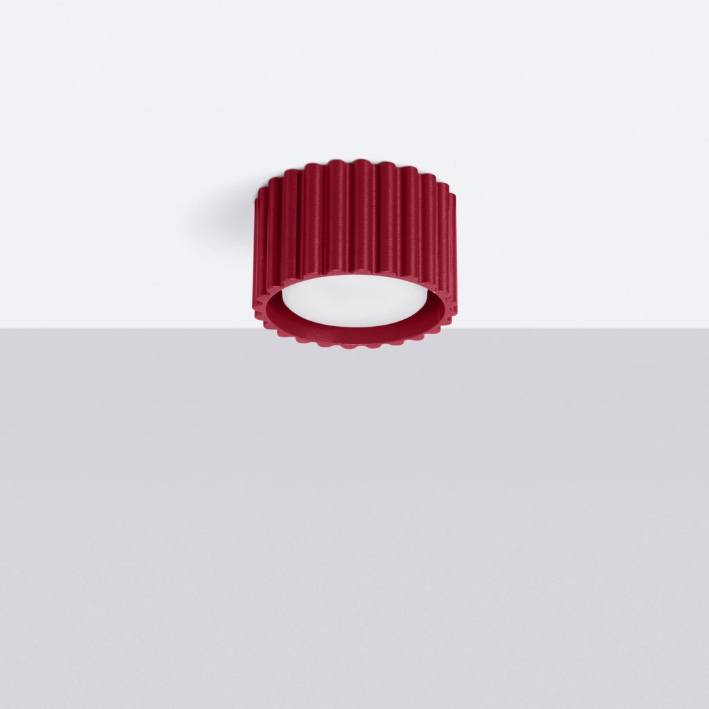 Spot soffitto moderno tondo borgogna 6cm GX53 VISTAO