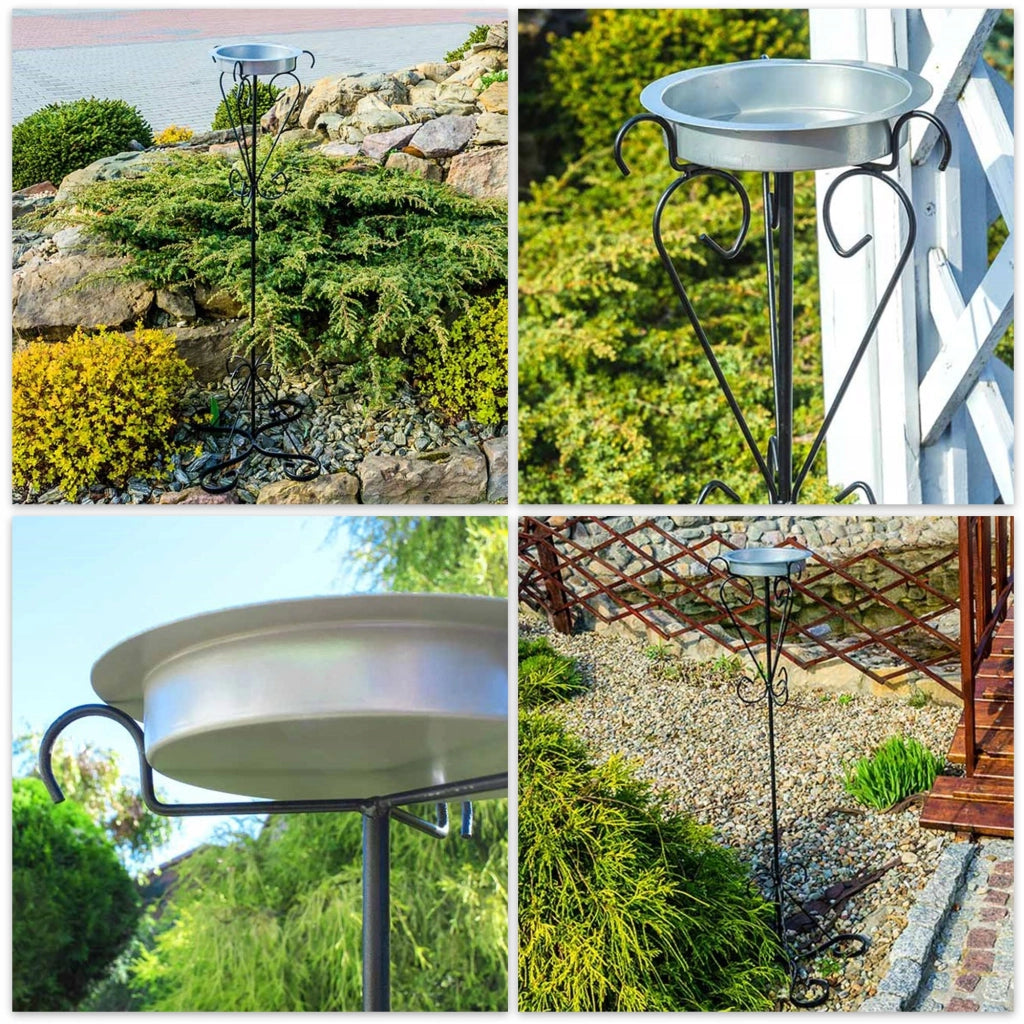 Posacenere da esterno KADAX, posacenere da giardino in metallo massiccio, stile retrò