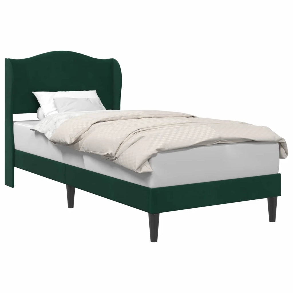 Struttura del letto Verde Scuro 80 x 200 cm Velluto 42027883
