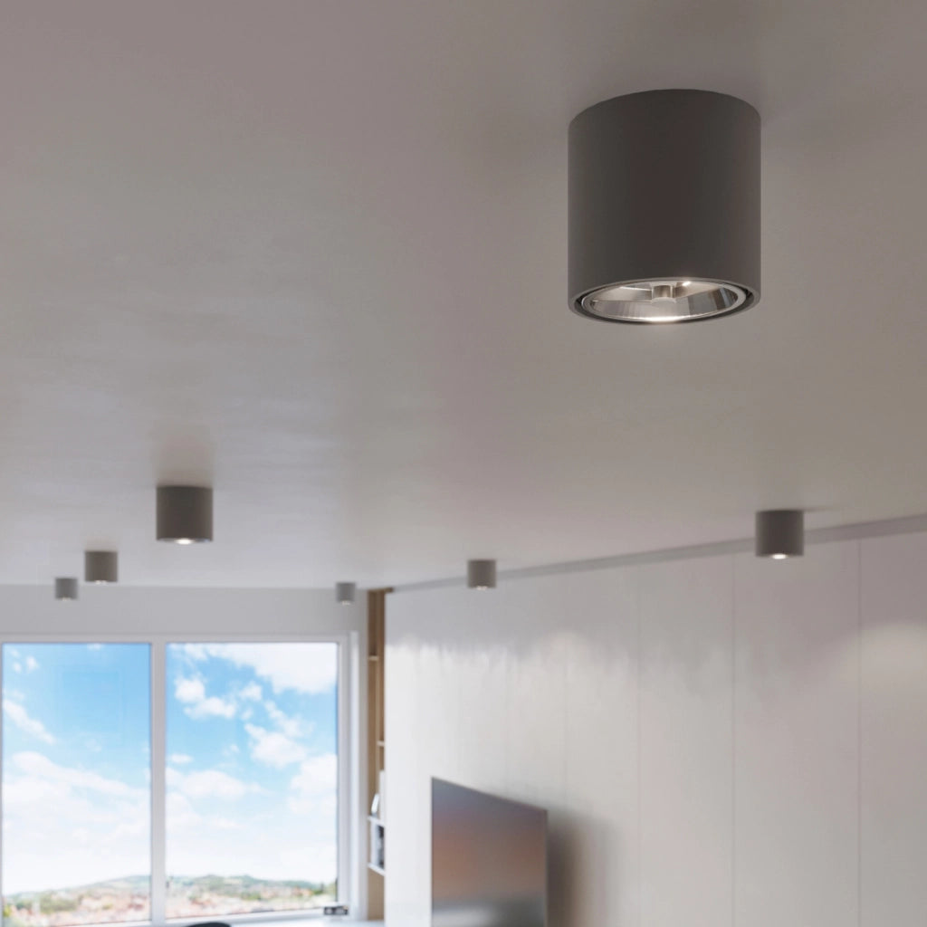 Faretto da soffitto CILANO grigio metallo GU10 Pure Lume