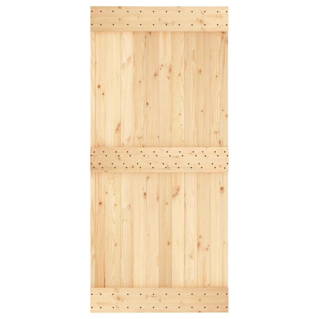 Porta scorrevole Naturale e Bianco 95 x 210 cm 3445030