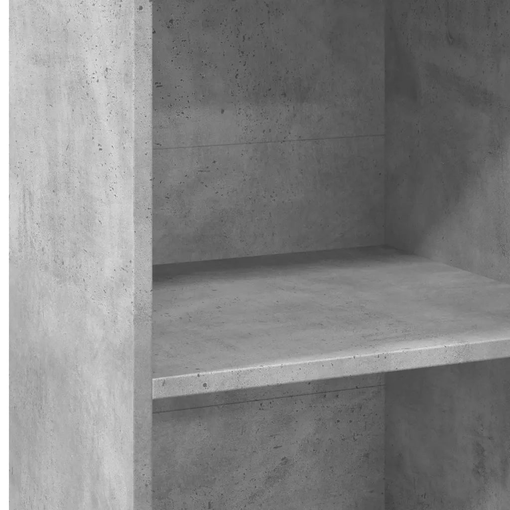 Credenza Grigio Cemento 50x41x124 cm in Legno Multistrato 846400