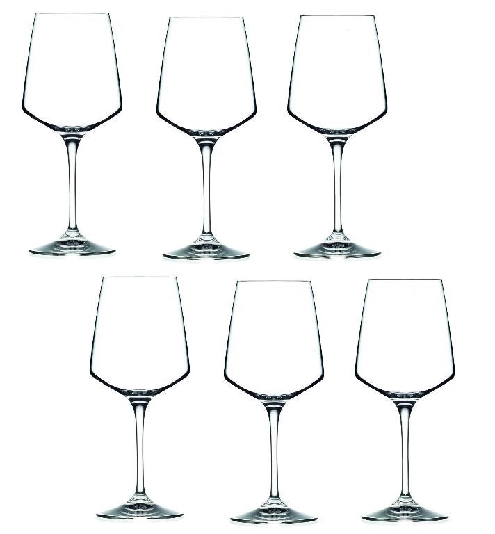 Set 6 Calici da Tavola Vino Bianco in Vetro Aria 46 cl RCR