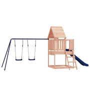 Area giochi all'aperto con altalene scivolo e robuste strutture per arrampicarsi  giochi da giardino 564 x 235 x 228 cm legno massello di abete Douglas 02_0004633