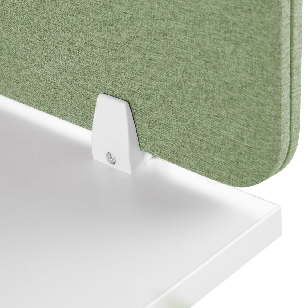 Pannello Divisorio Fonoassorbente per scrivania in PET verde 180 x 40 cm tavolo ufficio