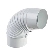 CURVA PORCELLANATA PIEGHETTATA 90 D 13CM BIANCO CLASSIC