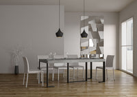 Consolle Allungabile 90-196x40x77 cm in Nobilitato Grigio