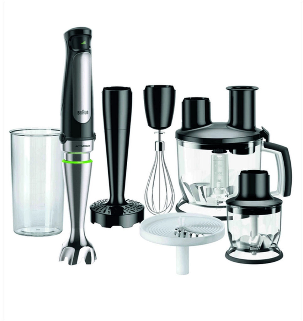 Braun mq 7087x 1,2 l frullatore ad immersione 1000 w nero, acciaio inox - MQ7087X