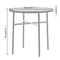 Set Mobili da Pranzo per Giardino 3 pz Polyrattan Nero cod mxl 38714