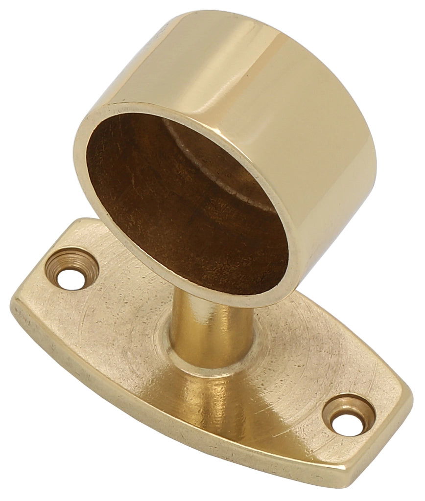 FINALE CORRIMANO OTTONE TUBO LUCIDO D 30 MM**- 5,0 pz