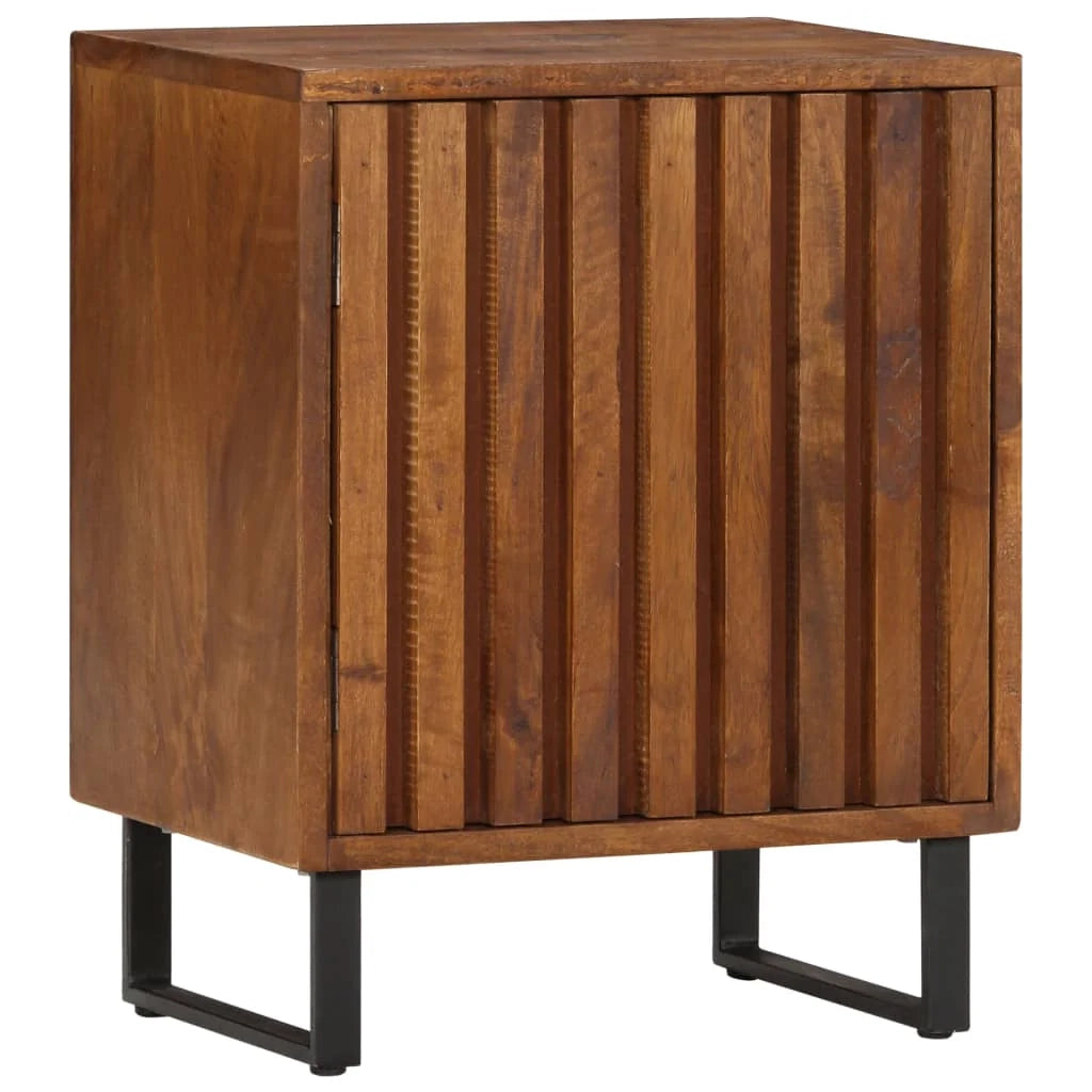 Comodino cassettiera mobile da camera da letto 40x30x50 cm legno massello di mango 1402120
