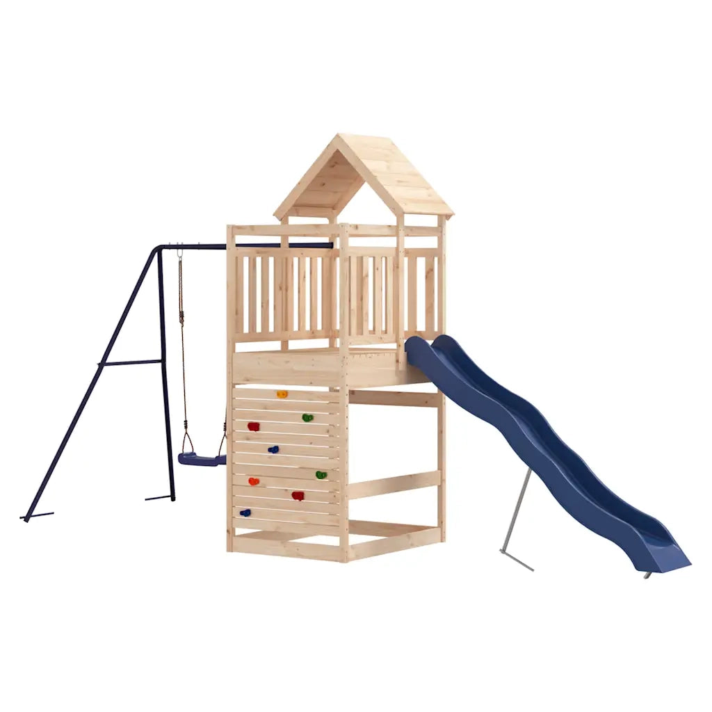 Set da Gioco da Esterno in Legno Massello di Pino 3156985