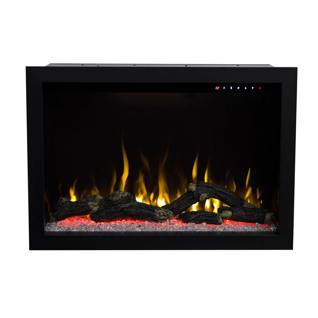 Camino Elettrico da Incasso 51x80x30,4 cm Effetto Fiamma 1500W Nepal 29 Nero