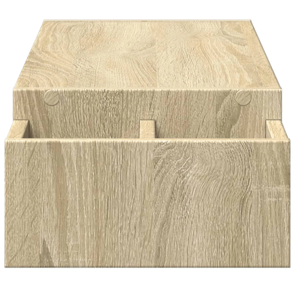 Supporto per monitor scrivania con contenitore legno ingegnerizzato Sonoma marrone 02_0044930