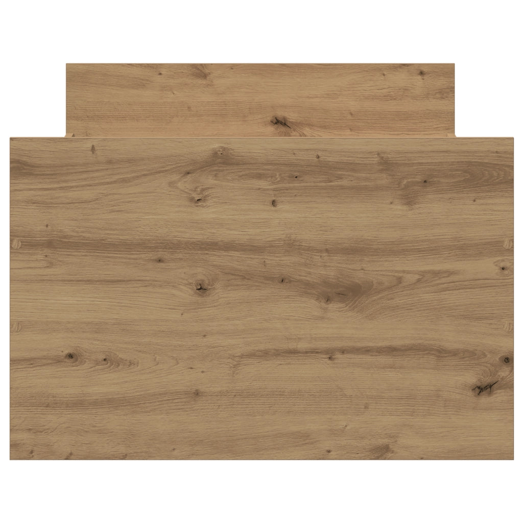 Letto di senza Materasso Quercia Artigianale 75x190 cm Legno Ingegnerizzato