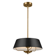 Lampada a sospensione Luella Kichler nero/ottone Ø41 3xE14