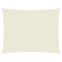 Parasole a Vela Oxford Rettangolare 2,5x4 m Crema 135207