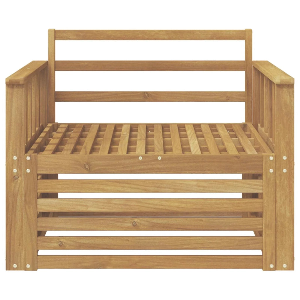 Divano da esterno Legno di Acacia Massello Bianco