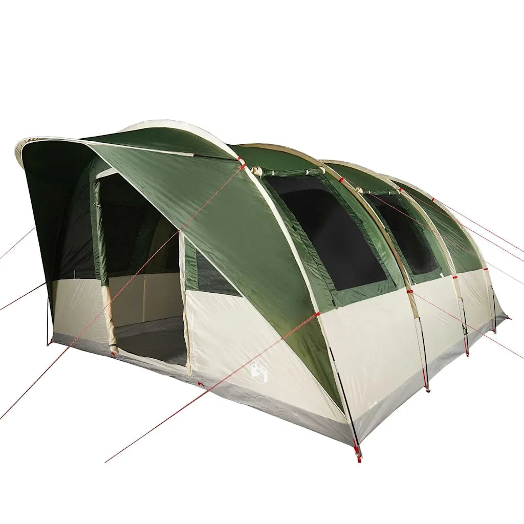 Tenda da Campeggio a Tunnel per 5 Persone Verde Impermeabile 4009422