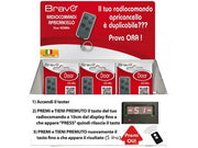 1cf radiocomando apricancello doorx codice fisso  frequenza 433 mhz display 22  cod:ferx.vit53518