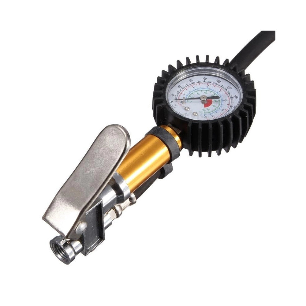 Trade Shop - Pistola Manometro Gonfiaggio Sconfiaggio Ruote Auto Compressori Attacco 1/4" -