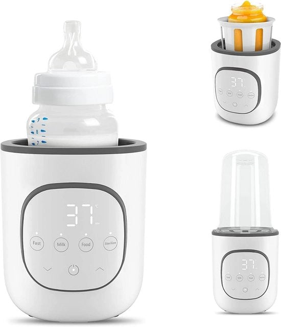 Flessenwarmer portatile - Flessenwarmer per bambino portatile - Flessenwarmer intelligente - Ricaricabile - Adatto per allattamento e alimentazione del bambino - Utilizzabile in modalità wireless per mantenere la temperatura del latte o raggiungerla