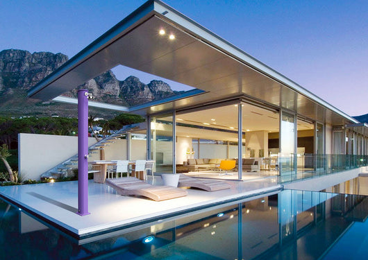 Doccia Solare da Giardino 40L Miscelatore Arkema Big Jolly Champagne Bronze