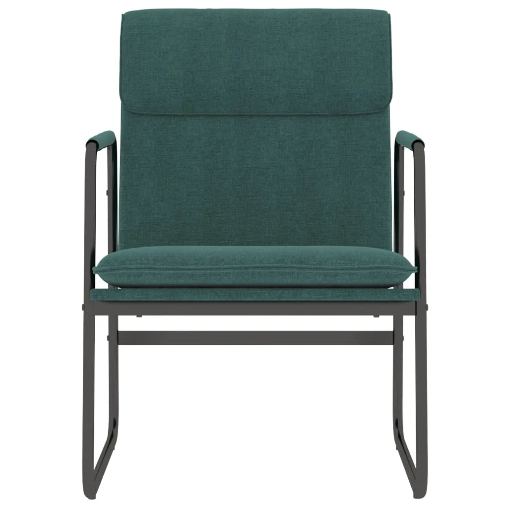 Sedia Lounge Verde Scuro 55x64x80 cm in Tessuto 351346
