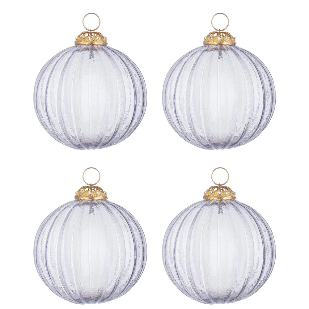 Palline di Natale in Vetro Trasparenti Plucky Diametro: 100 mm
