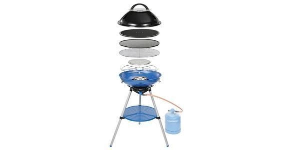Campingaz 2000025698 Party Grill 600 R Barbecue da Campeggio a Gas 4000 W Piastra Antiaderente Accensione Piezoelettrica colore Nero