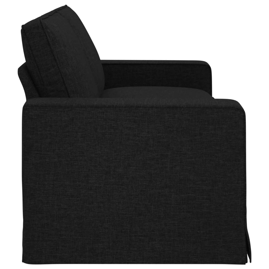 Divano Nero 222 x 80 x 82 cm Tessuto 42024399