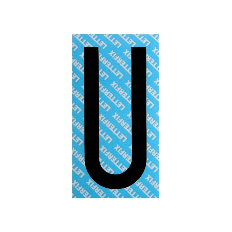 Lettera Adesiva Nera Serie T80 U Letterfix