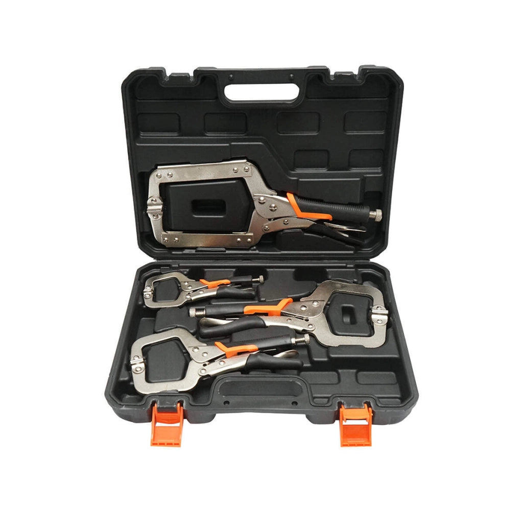 Set di pinze autobloccanti con ganasce tipo C, 4 pezzi