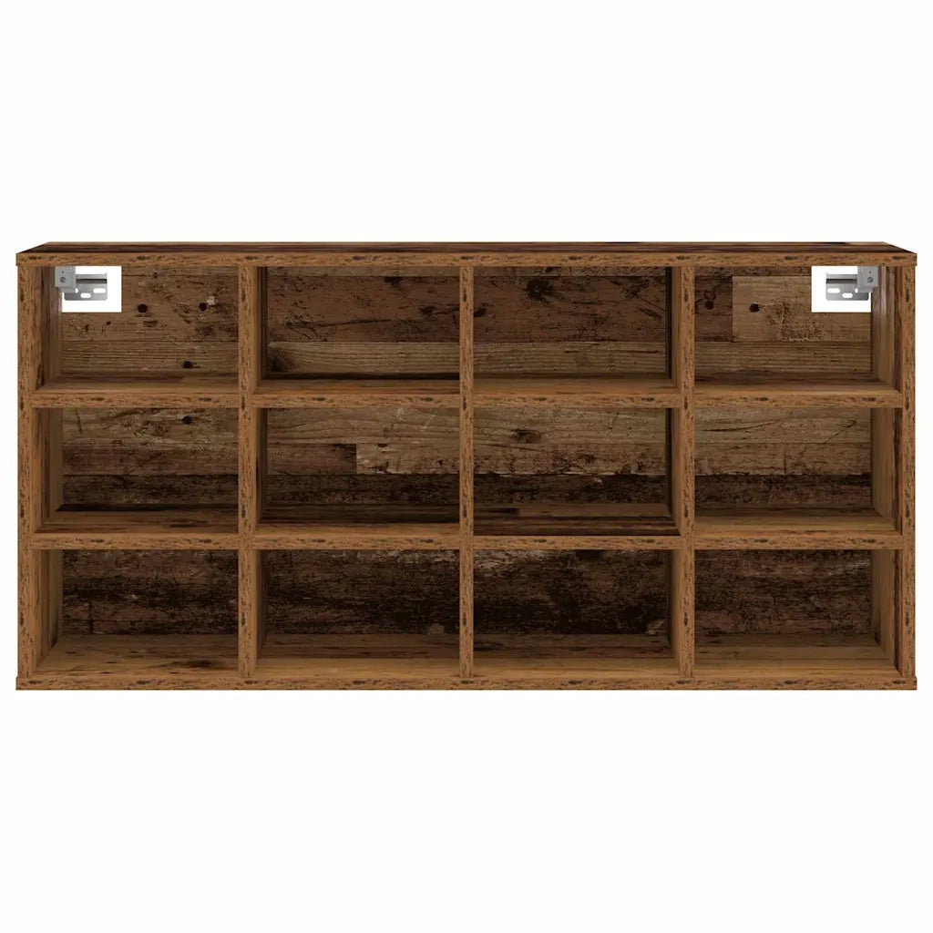 vidaXL Scarpiera Legno vecchio 103 x 30 x 51 cm Legno multistrato